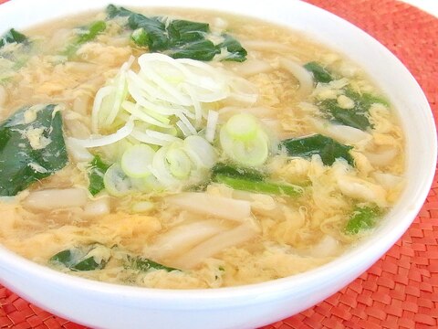 ほうれん草入りかき玉うどん レシピ 作り方 By メリッコ 楽天レシピ ほうれん草入りかき玉うどん レシピ 作り方 By メリッコ 楽天レシピ